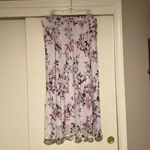 Roz & Ali Floral Maxi Skirt size 2X
